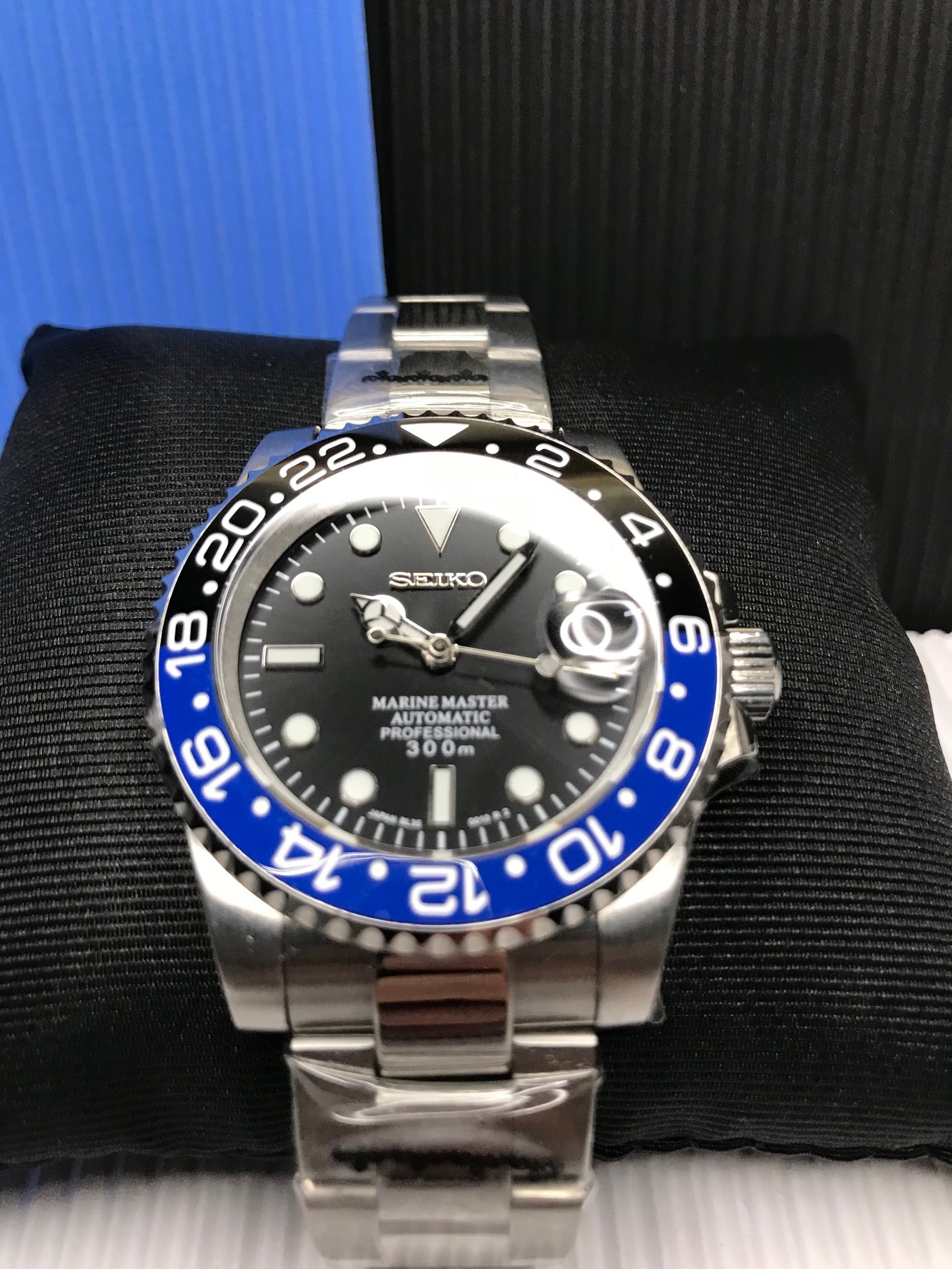 Seiko 'Batman' Submariner Custom Build Automatic NH35 Mens Watch –  BuildClub Watches