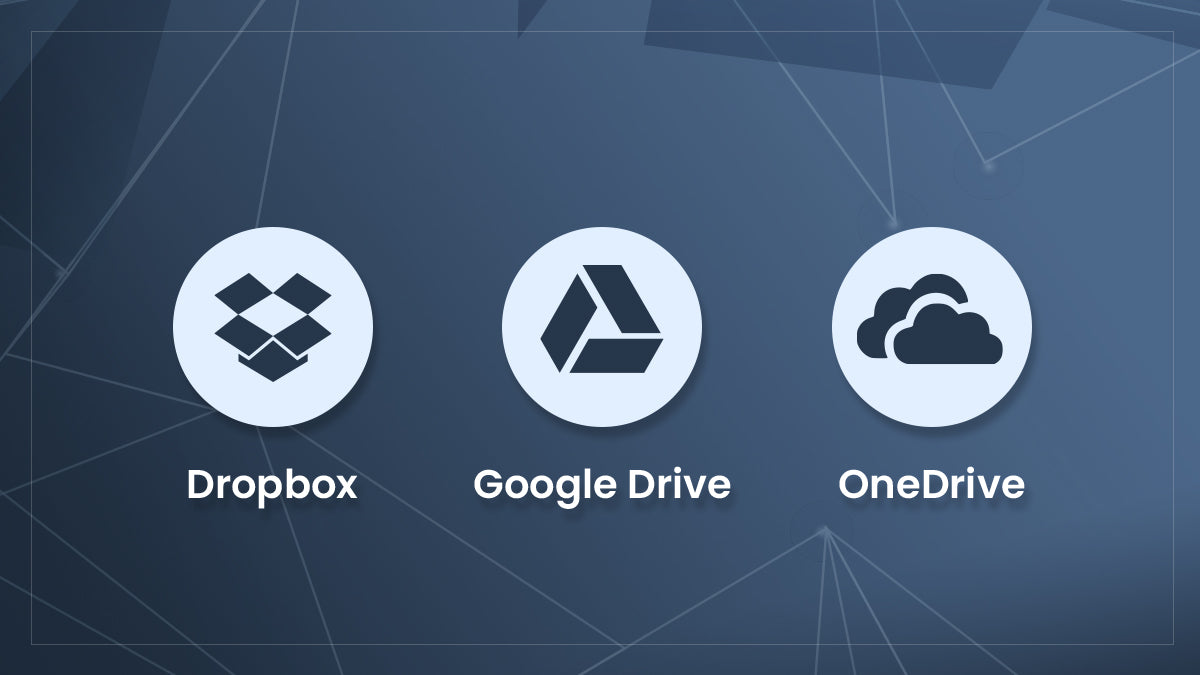 dropbox google drive onedrive