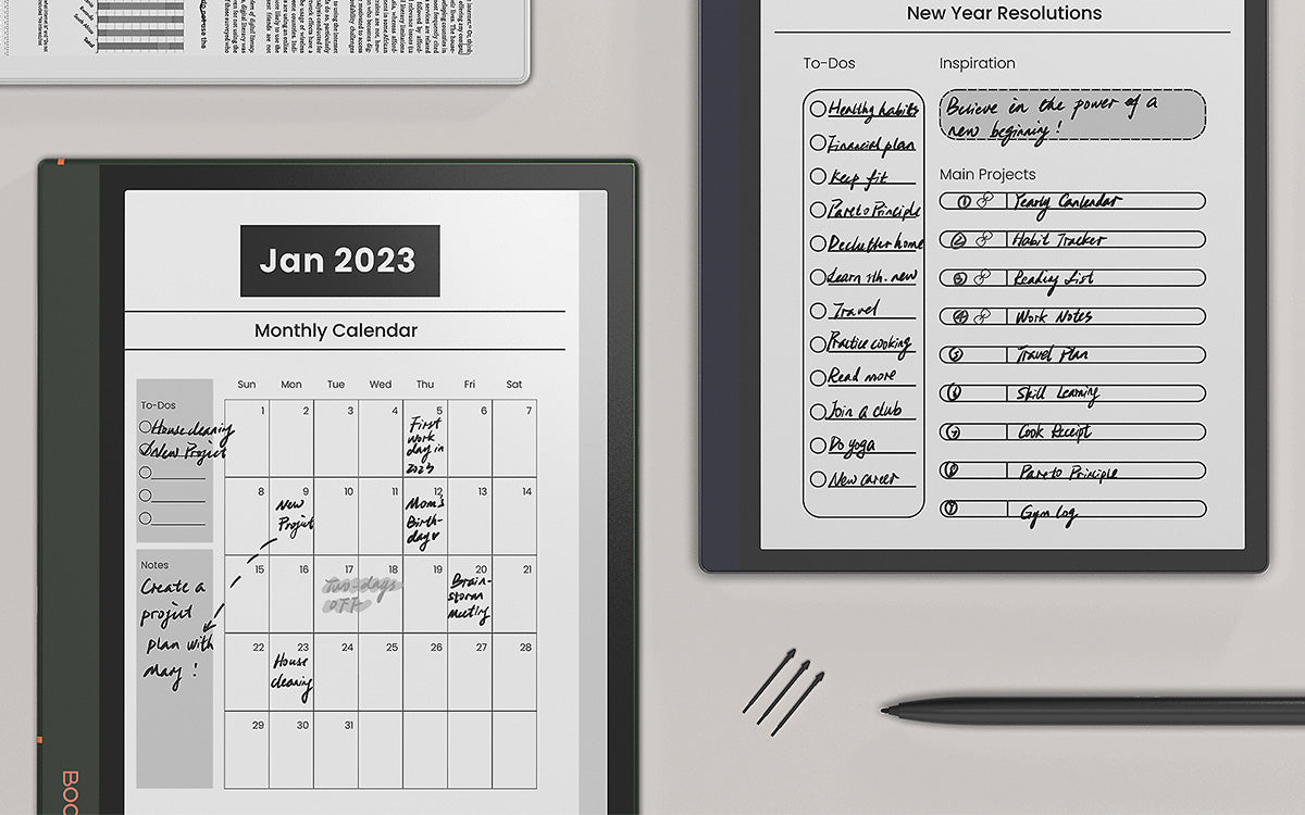 boox note air2 plus tab ultra new year's resolution