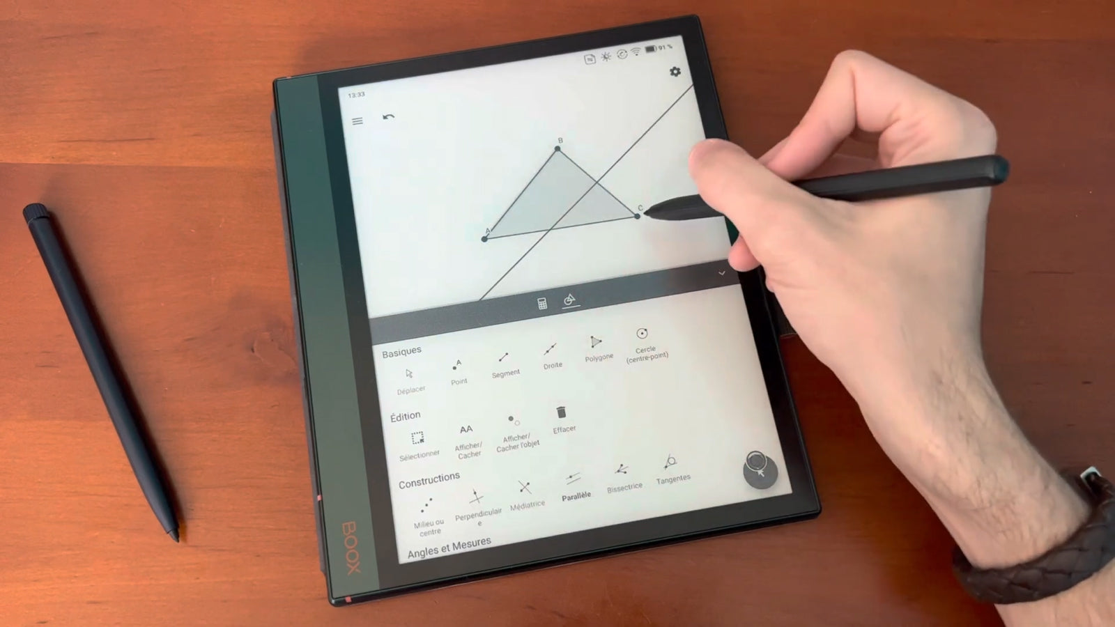 BOOX Note Air2 Plus GeoGebra app