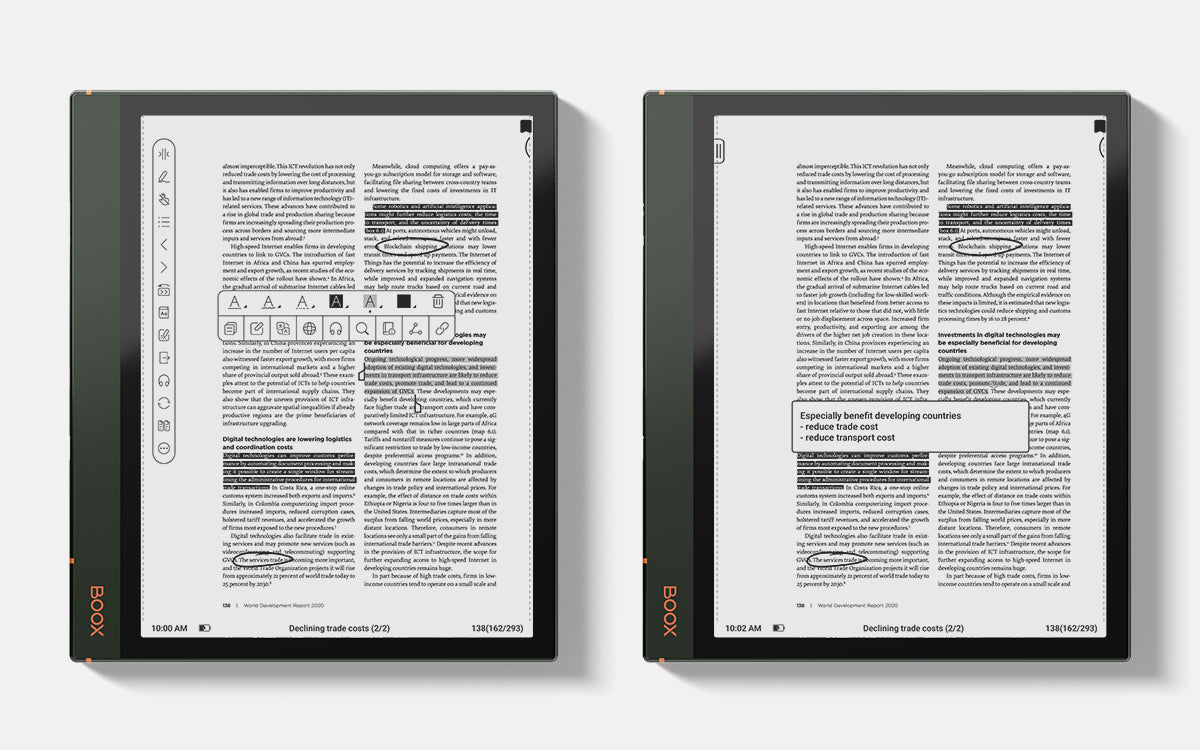 Annotate documents with Built-in NeoReader - BOOX