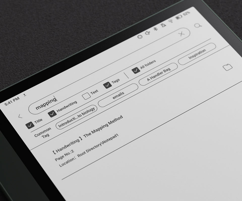 Search handwritten notes on BOOX Note Air2 Plus
