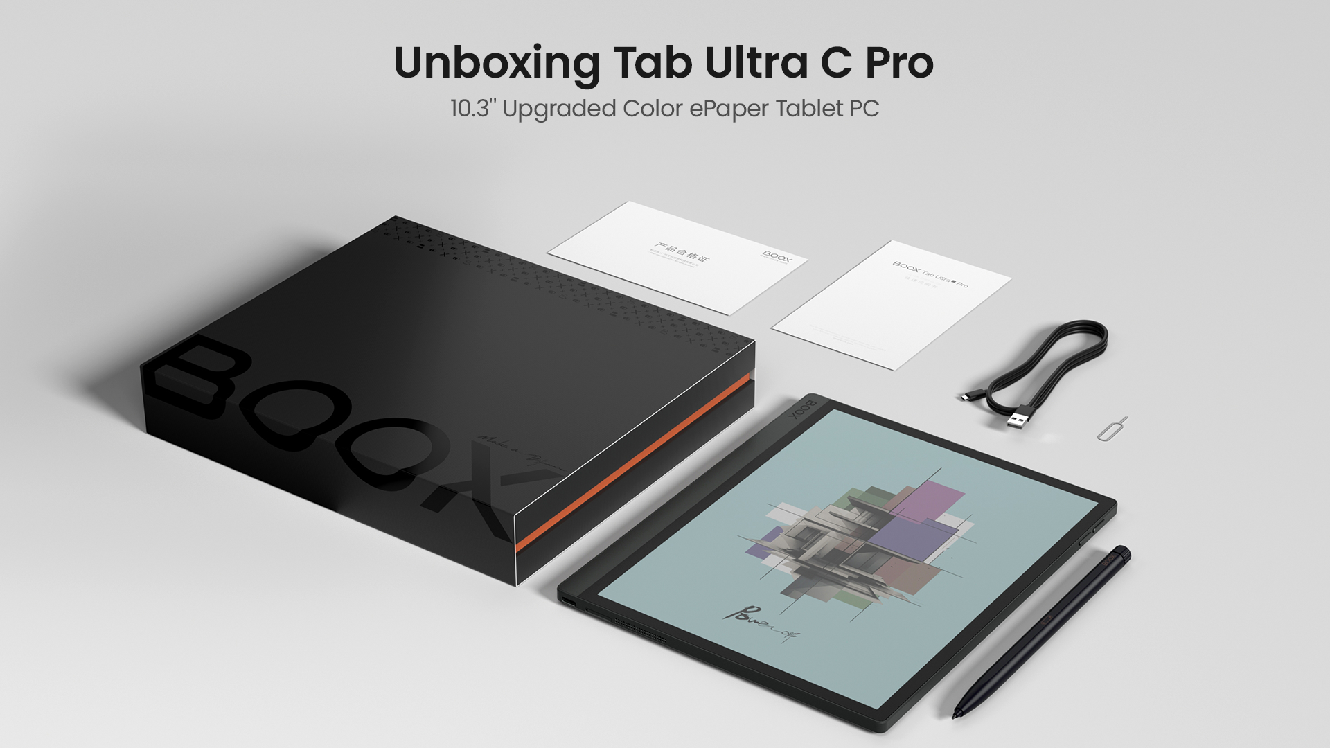 BOOX Tablet Tab Ultra C Pro 10,3 Pouces ePaper Tablette 128 Go Android 12  Couleur E-Ink G-Sensor 16MP Caméra Anti Fatigue Oculaire : :  Informatique