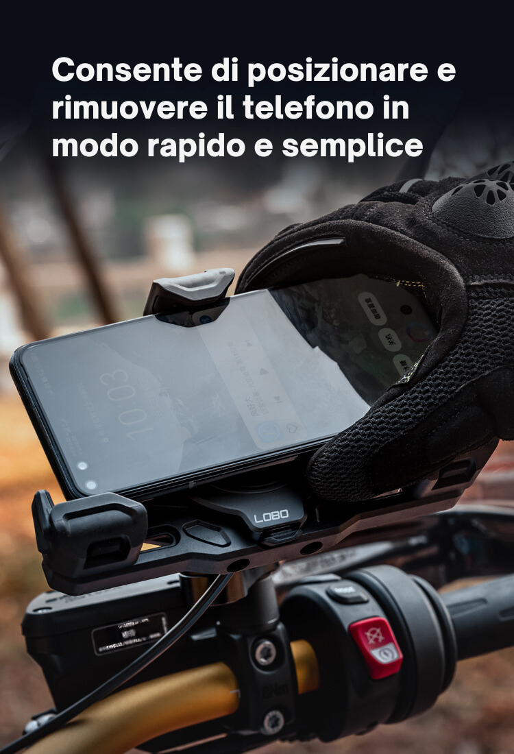 Supporto smartphone moto wireless PH02