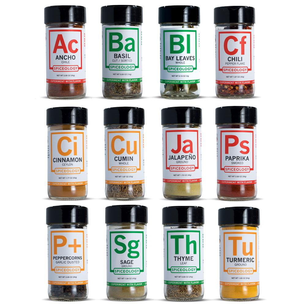 Spiceology - 12 Essential Spices & Herbs Set - FlavorCloud Demo Store product image