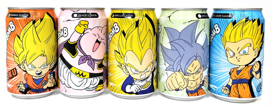 Ocean Bomb Dragon Ball Z Sparkling Water Variety Pack | 5 Flavors | 12 – Rising Sun Foods