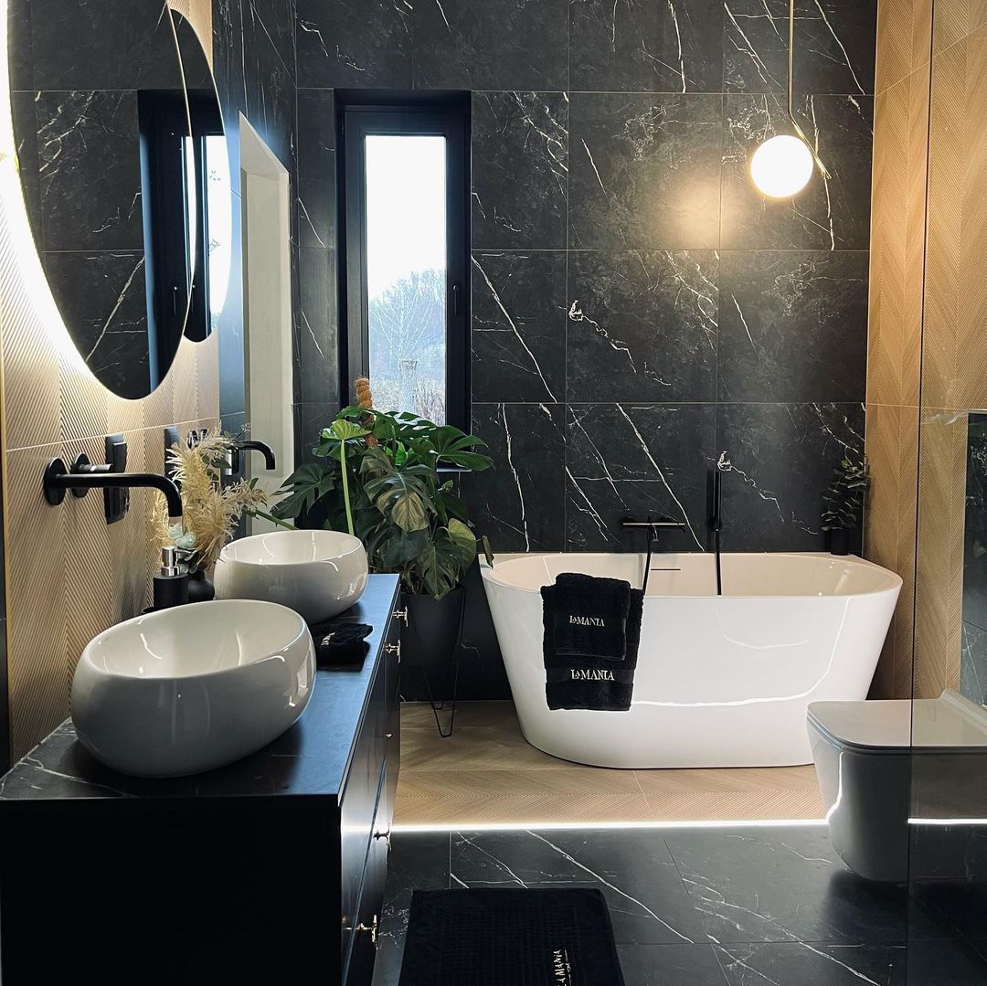 20 Elegant Black Bathroom Ideas - Black Bathroom Designs