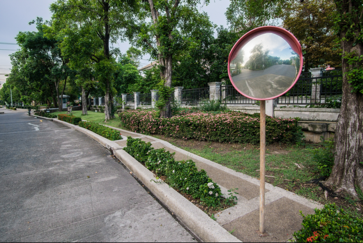 traffic mirror pic  Traffic mirrors, Active design, Mirror pic