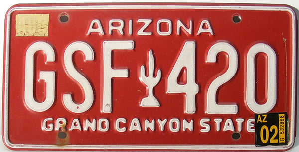Facts about history of plates - Arizona cactus red sample