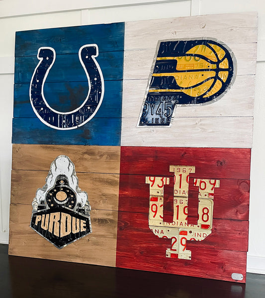 Indiana 4 Sports Team Collage