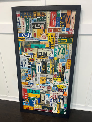 Untitled Scrap Abstract License Plate Art