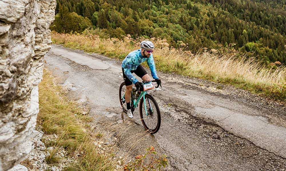 gravel route met mooi uitzicht