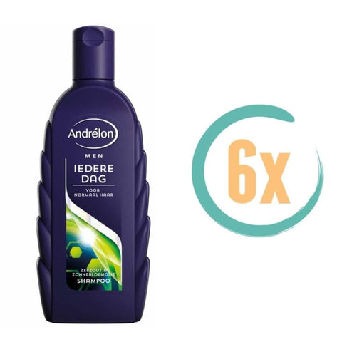 6x Andrelon Iedere Dag Shampoo Men 300ml kopen? Nu in aanbieding bij – VoordeligInslaan.nl
