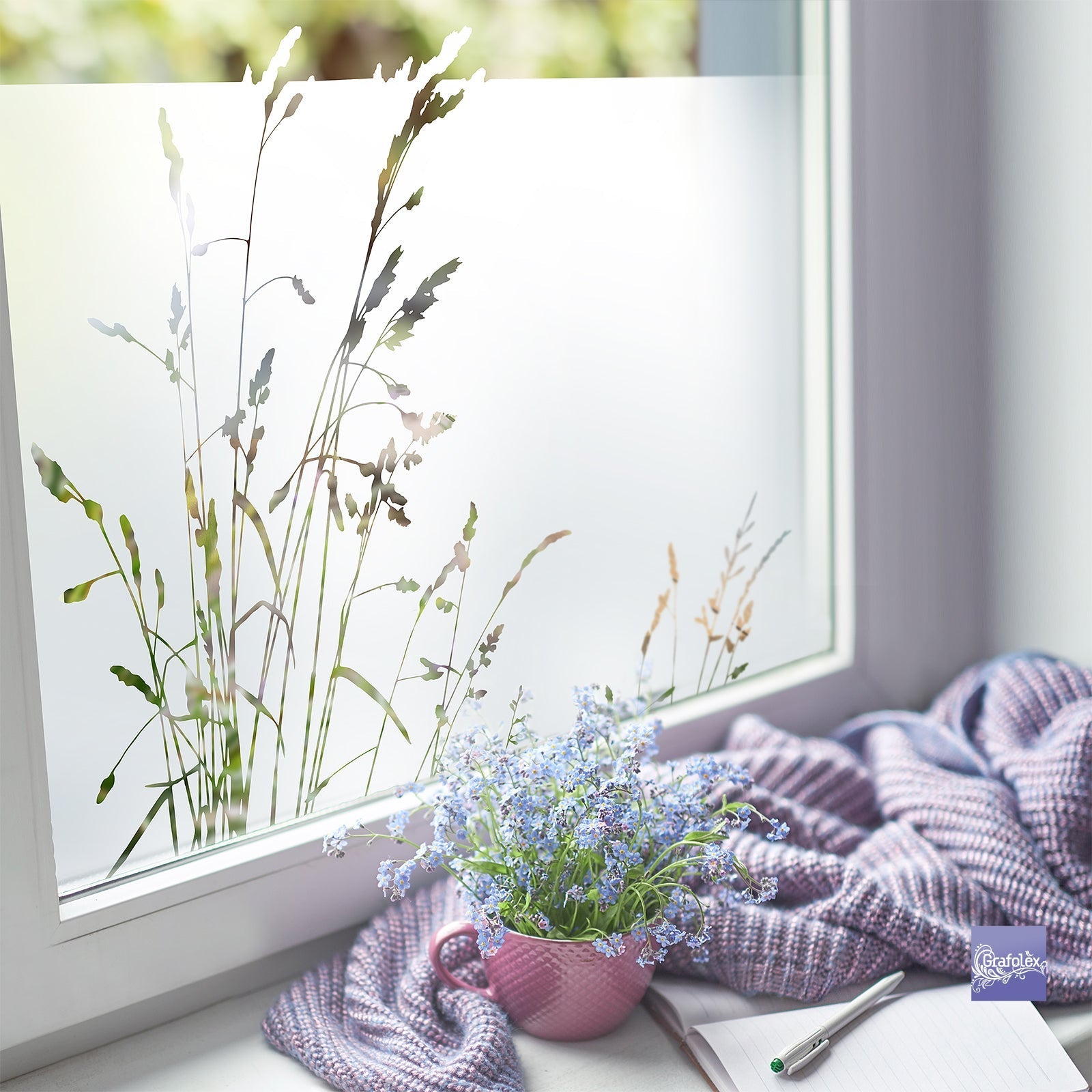 Sichtschutzfolie Fenster Vögel Leitung Fensterfolie Fensterdeko  Milchglasfolie