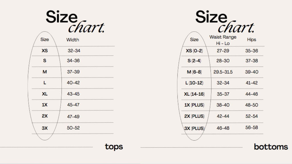 Sizing Guide – Evolverie Clothing
