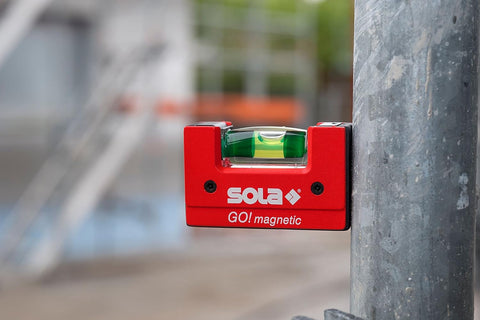 SOLA Compact Magnetic Level with Clip GO! magnetic CLIP