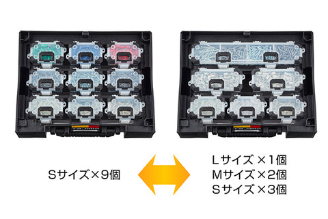 パーツケースは組み替え可能 パーツケースはS/M/Lの3サイズをご用意。お好きな組み合わせで使えます