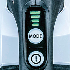 Easy-to-use one-touch switch Switch between 4 levels with one button. Easy to check with LED. Mode can be switched before starting. Mode memory allows you to resume from the mode you last turned off.