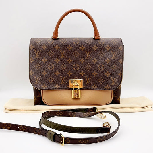 Louis Vuitton Marignan Handbag Claim Auth Mm1535