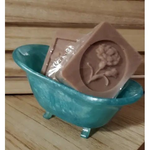 Handmade Vanilla Hazelnut Scented Soap with Soap Dish