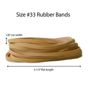 #33 Rubber Bands 1/4 lb - King Stationary Inc