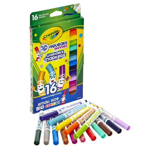 Crayola Pip-Squeaks Washable Markers 16 Color Pack – King Stationary Inc