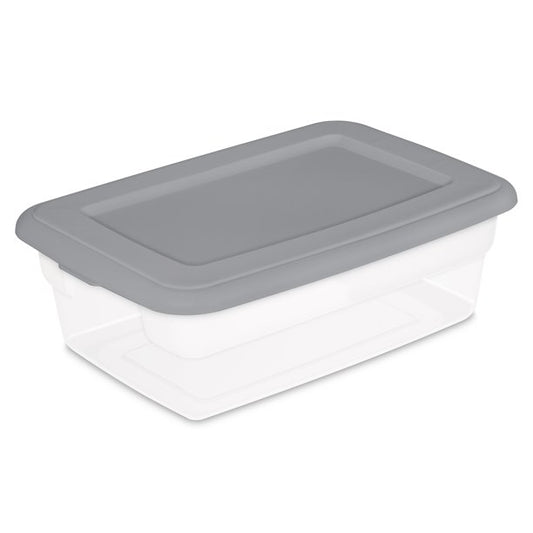 Sterilite 12 Qt. Storage Box Plastic, White