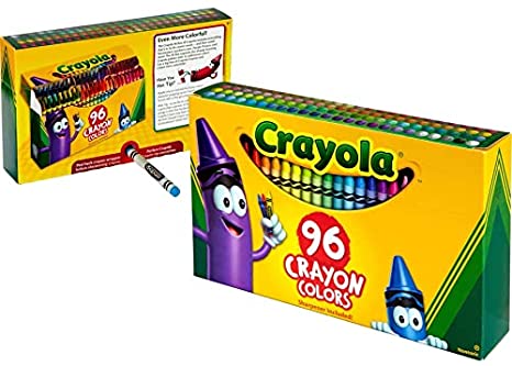 Crayola Classic Color Crayons, 96 Colors/Pack With Built-In Sharpener