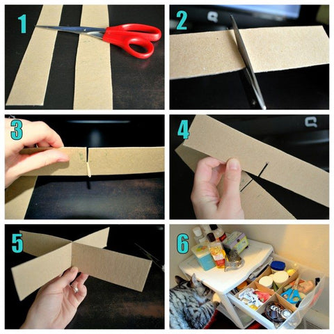 Drawer Divider Using Cardboard