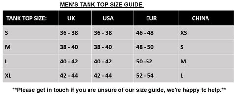 Tank Tops Size