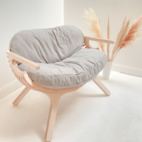 Shell Chair - Linen Blend Fabric