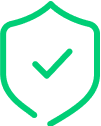Shield icon for safety faqs