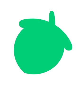 Green acorn