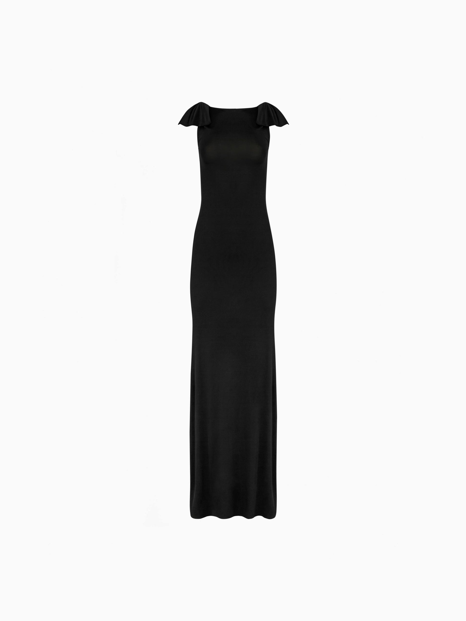 Fluid open back dress in black - Nina Ricci