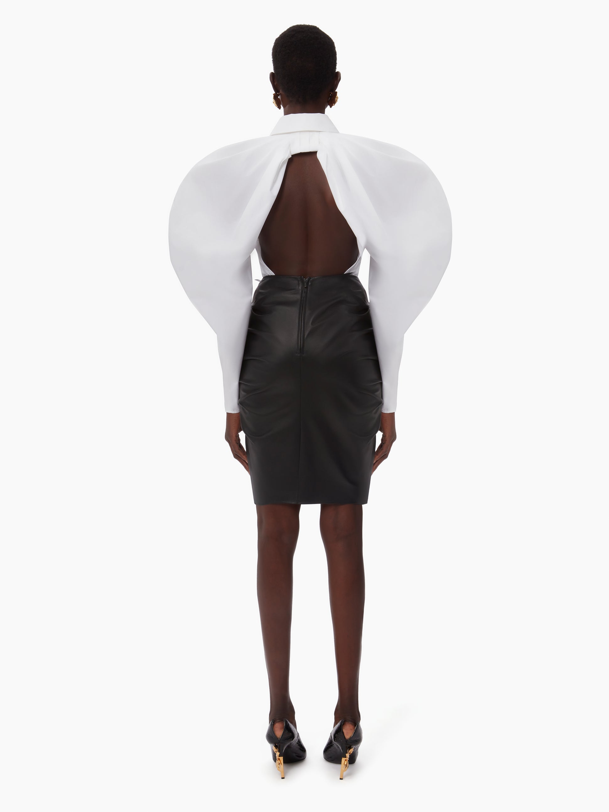 HALTER SHIRT WITH BOW DETAIL IN WHITE - Nina Ricci