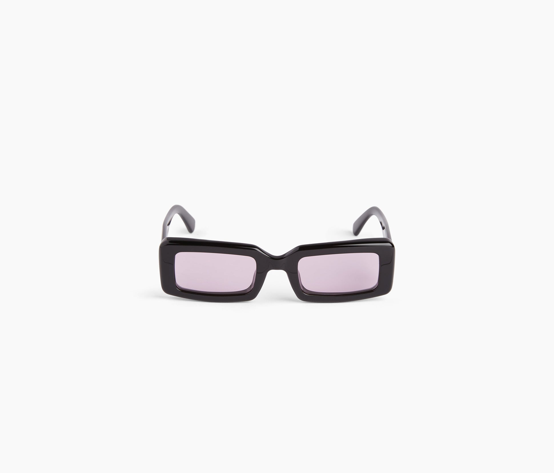 Lunettes de soleil Waves Rectangular noir brillant TU