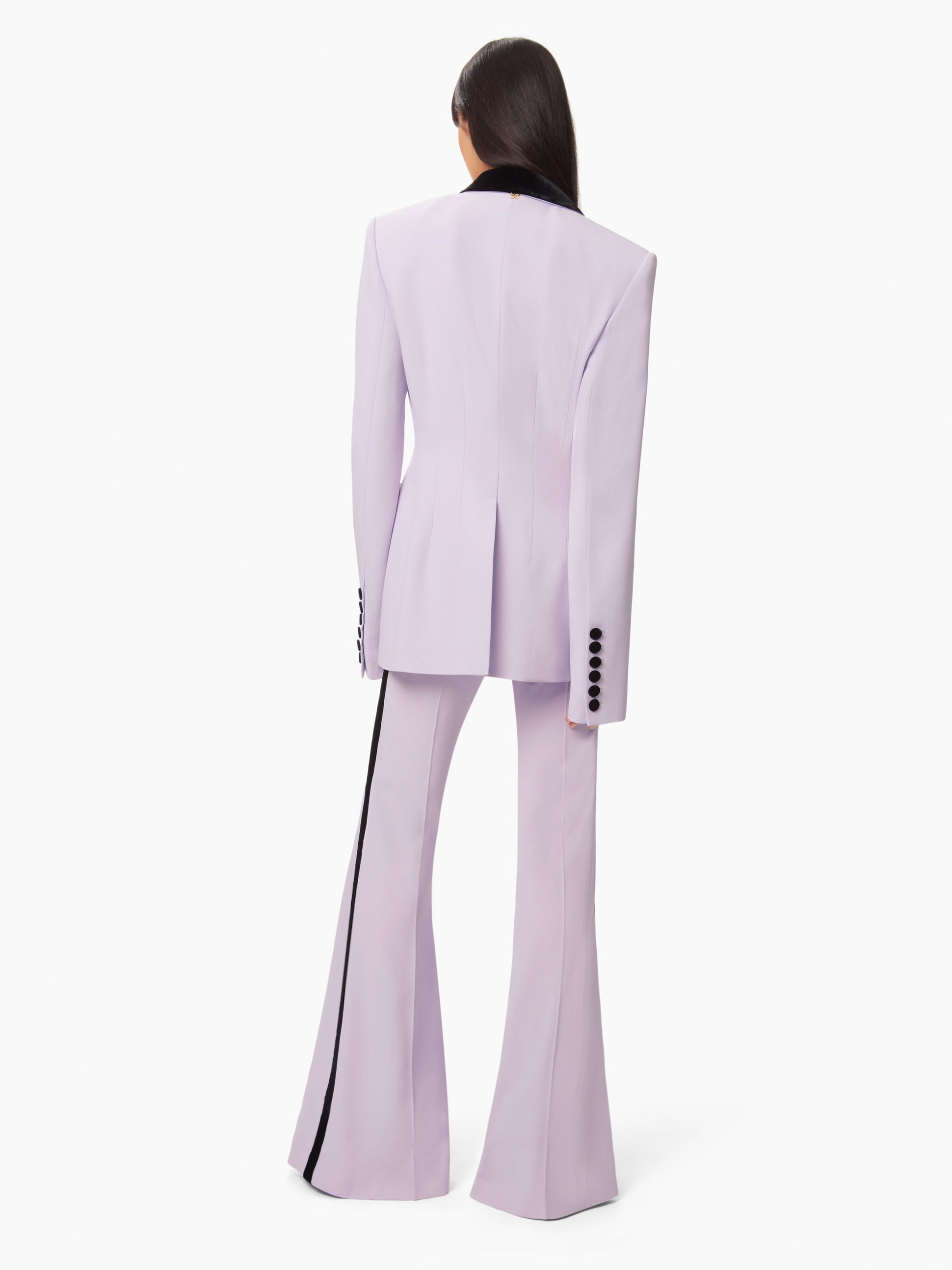 Flared Tuxedo Pants In Light Lilac - Nina Ricci