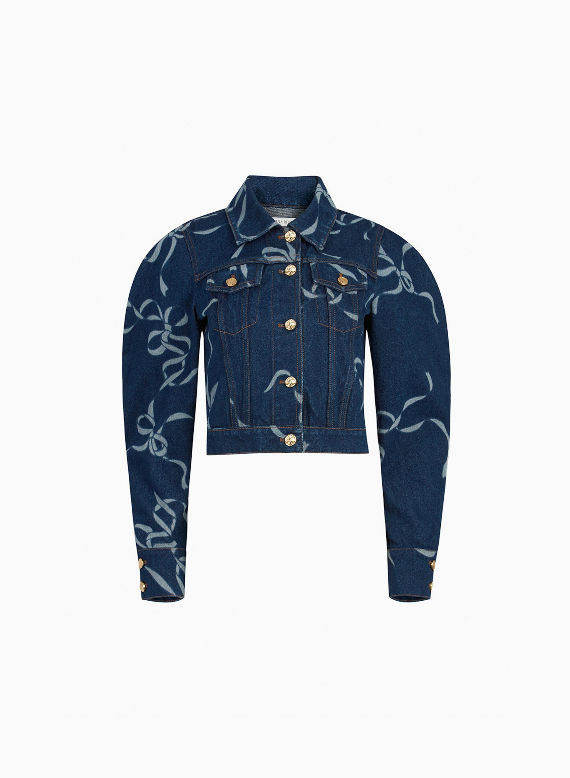 Bow print denim jacket - Nina Ricci