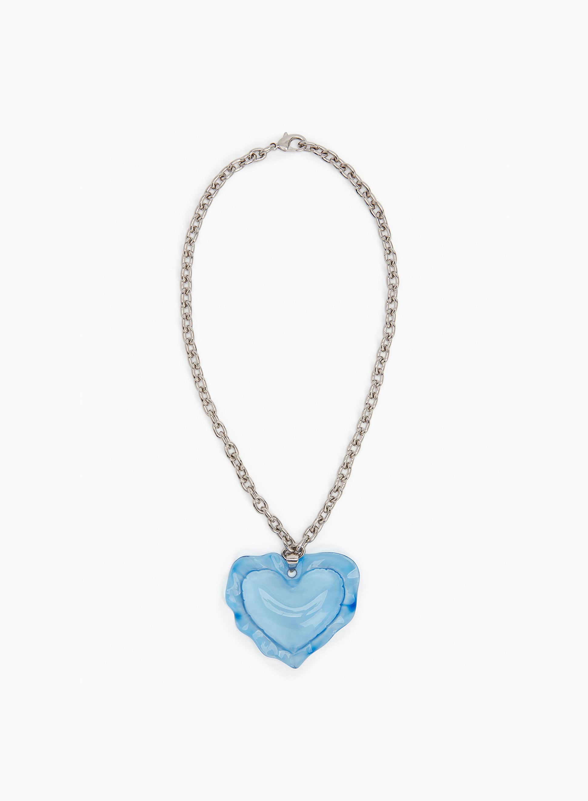 Cushion heart necklace in sky blue - Nina Ricci