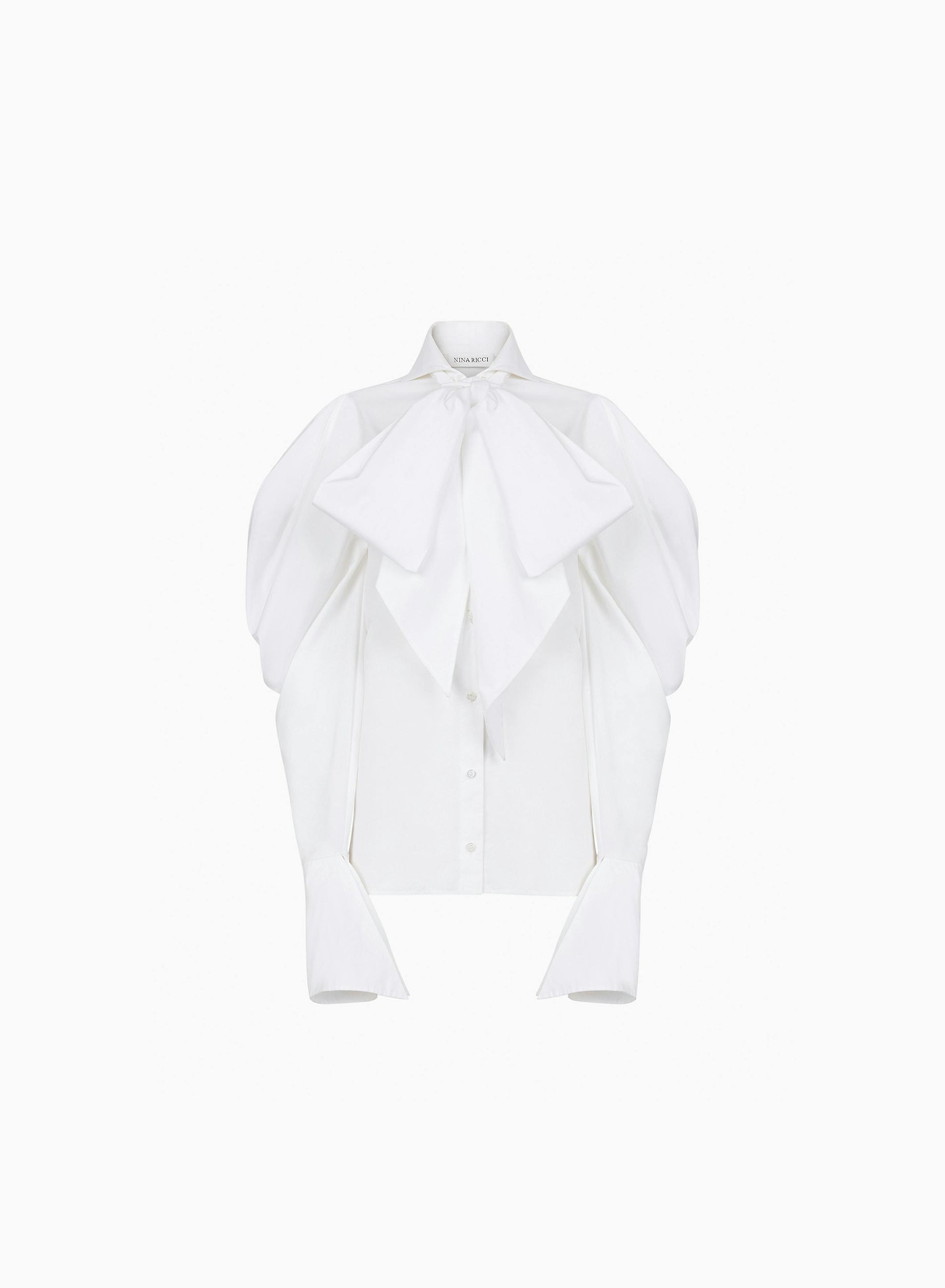 Pussy-bow shirt in white - Nina Ricci