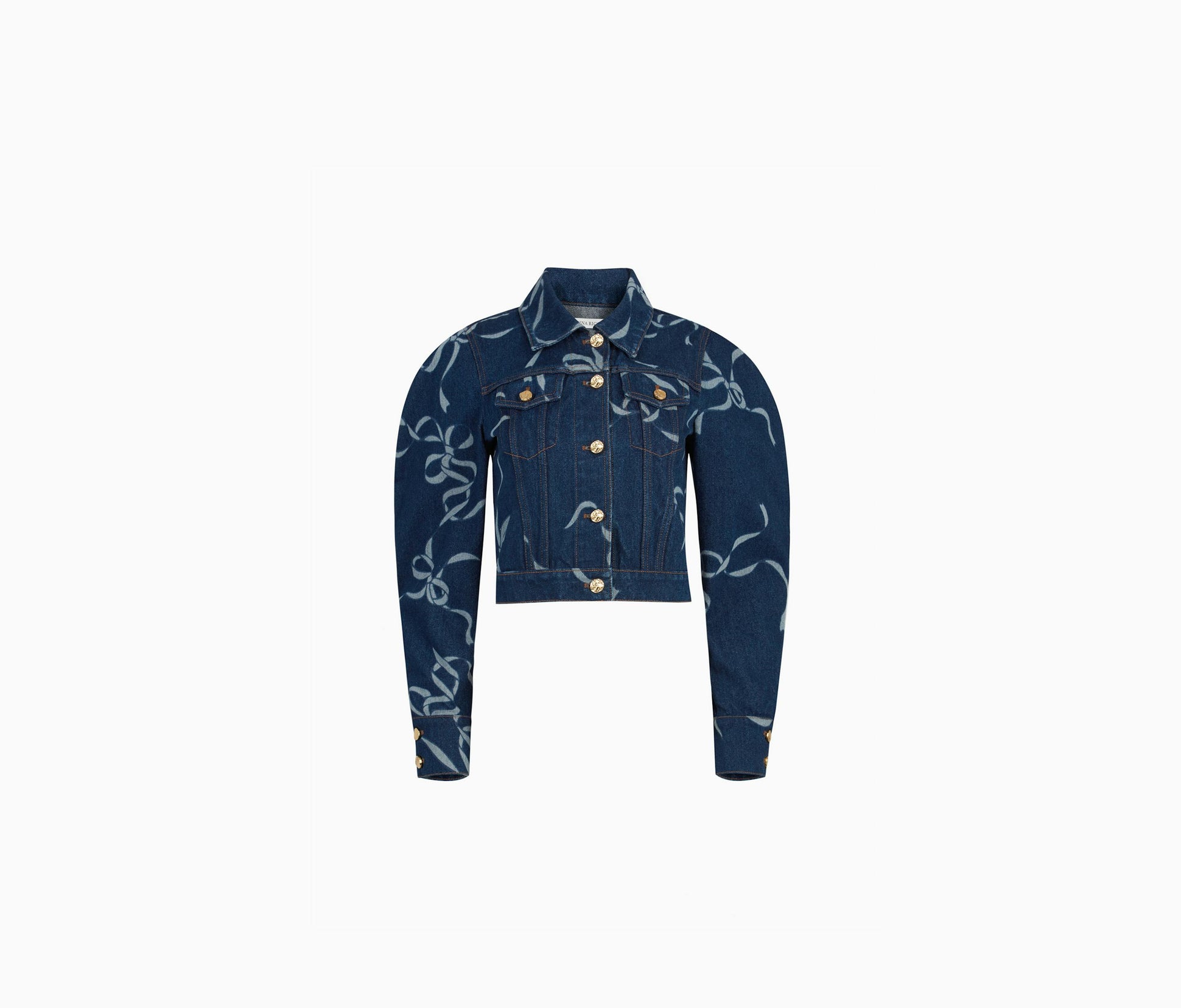 VESTE EN DENIM AVEC MOTIFS NŒUDS 36