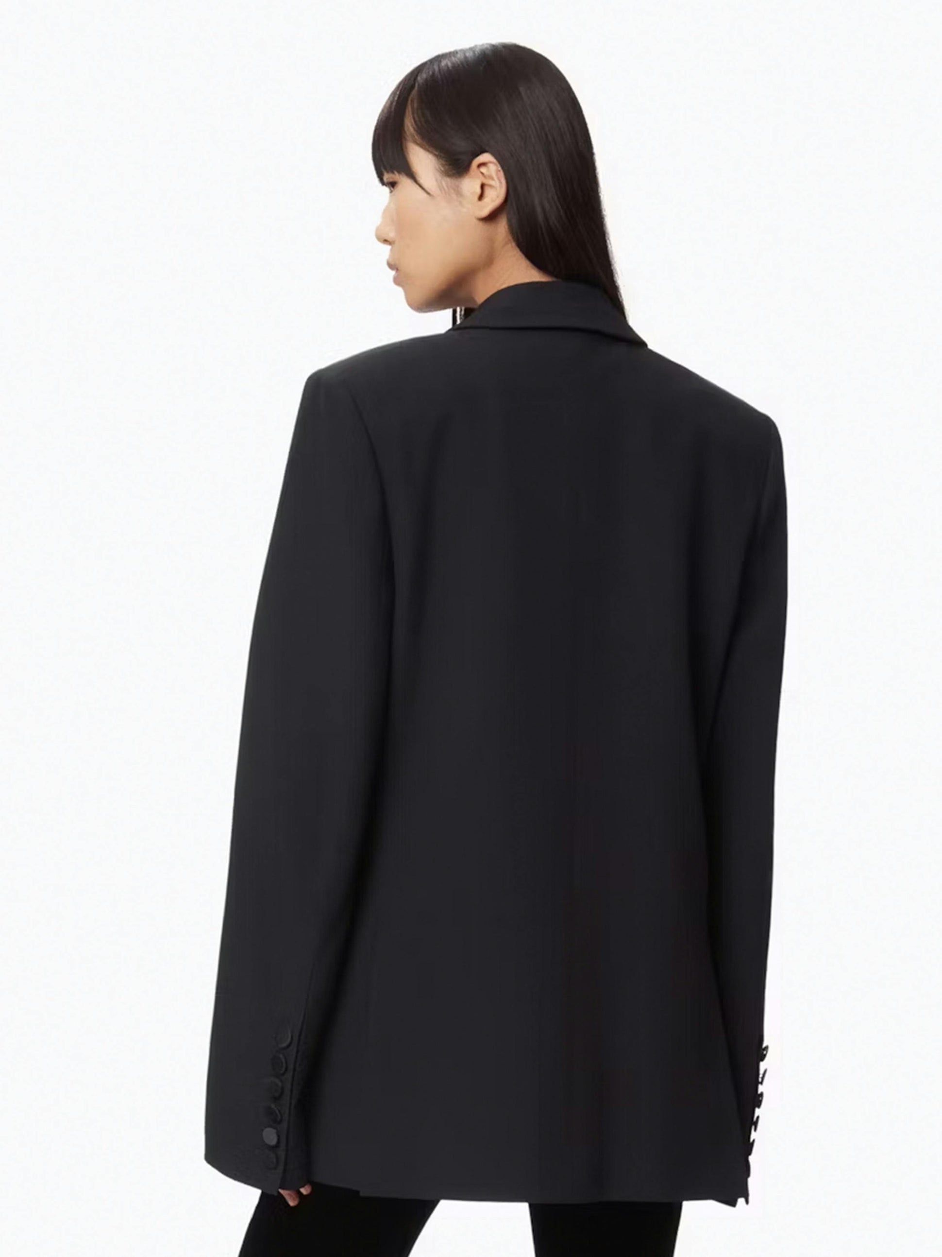 Oversized double-breasted blazer in black - Nina Ricci