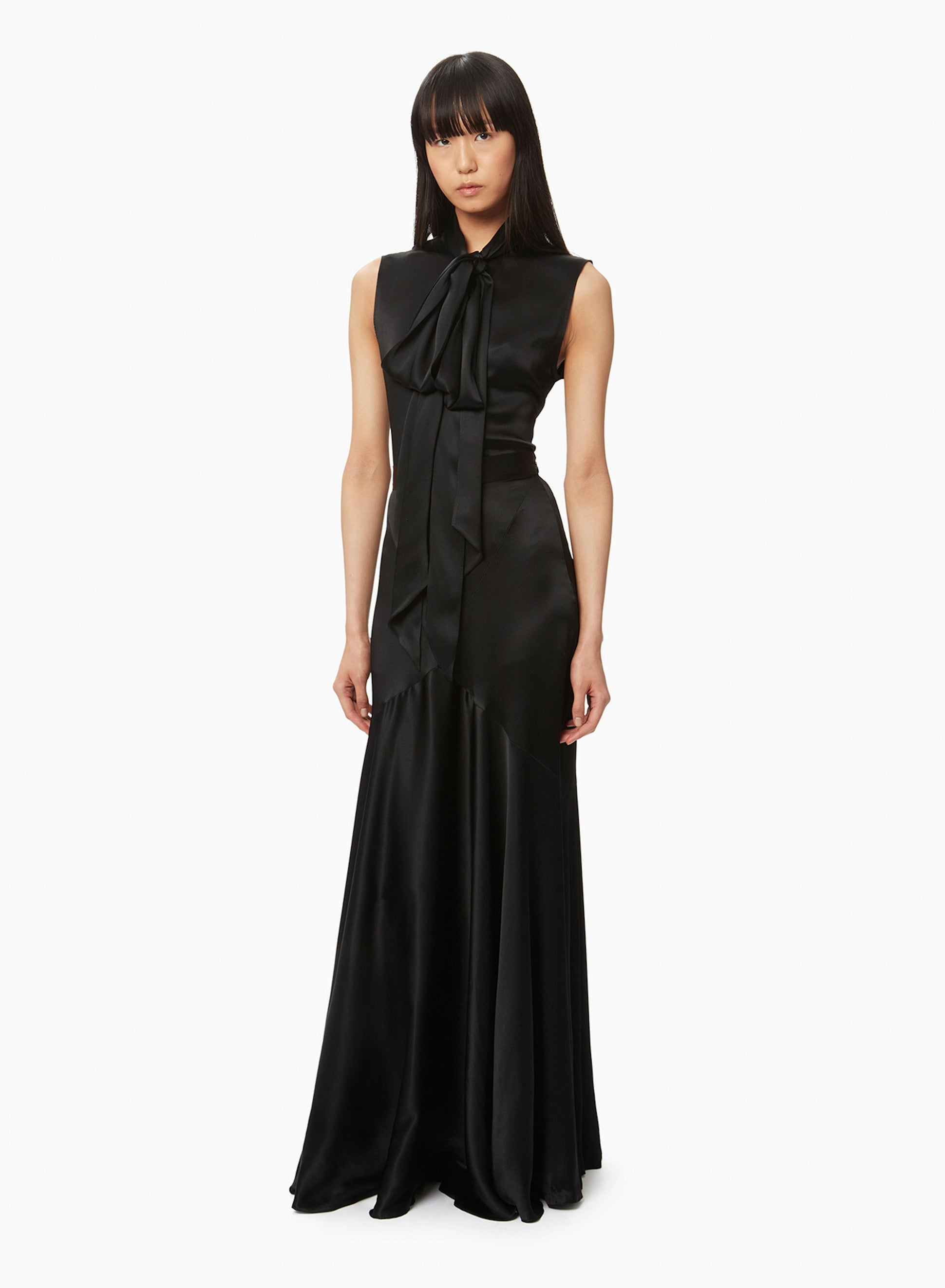 Long bias cut skirt in black - Nina Ricci