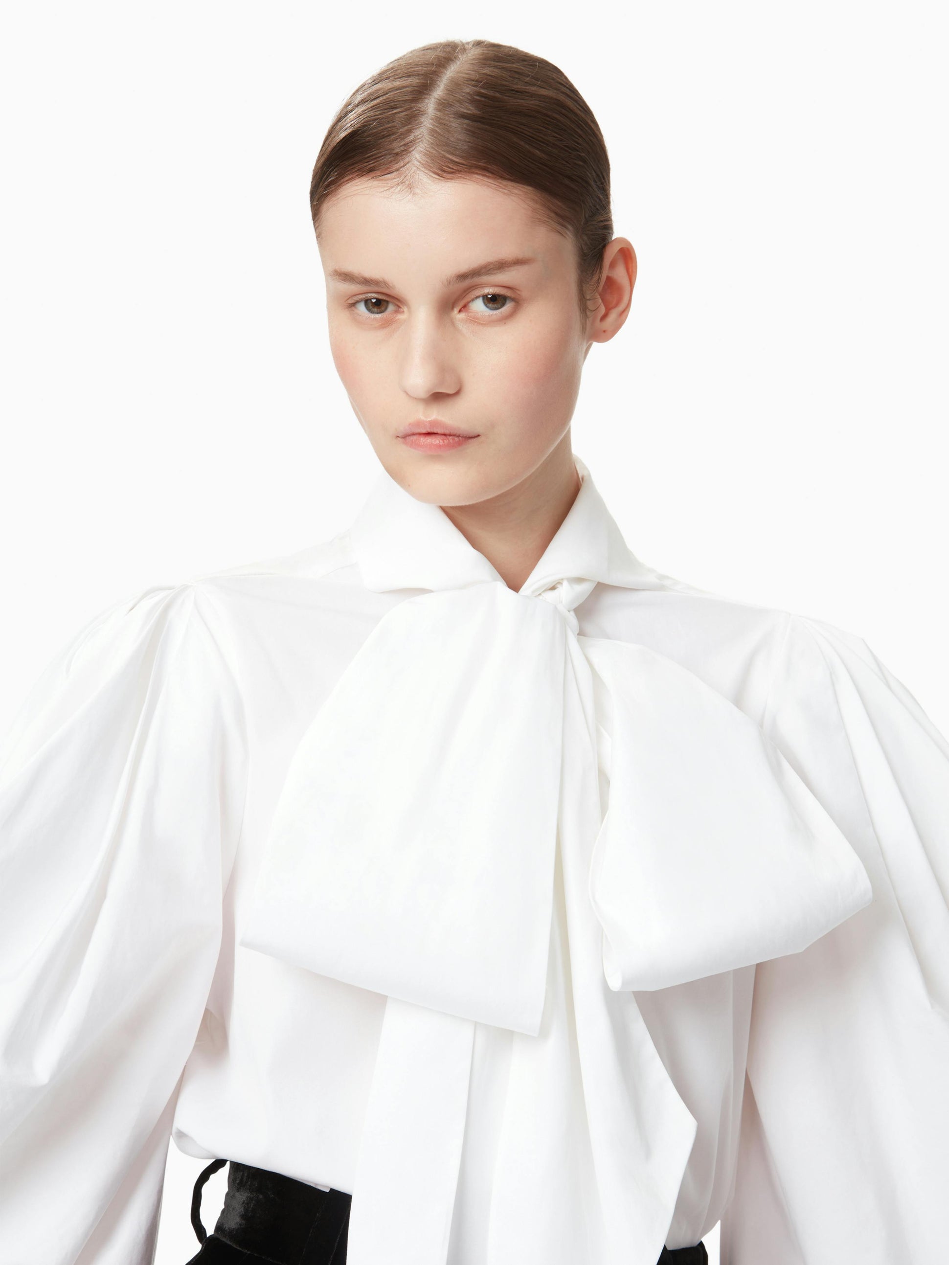 Pussy-bow shirt in white - Nina Ricci