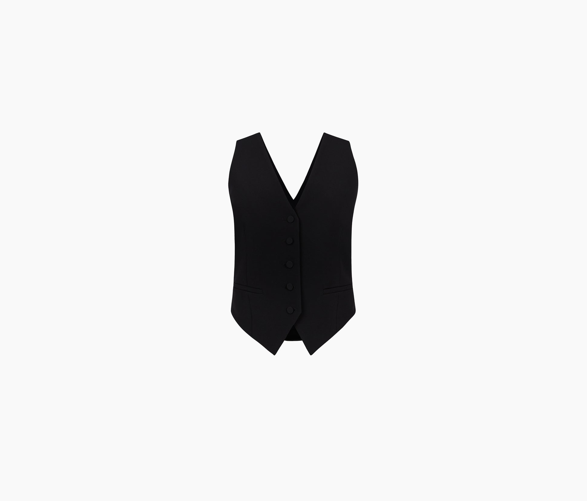 DRAPED OPEN-BACK VEST 34