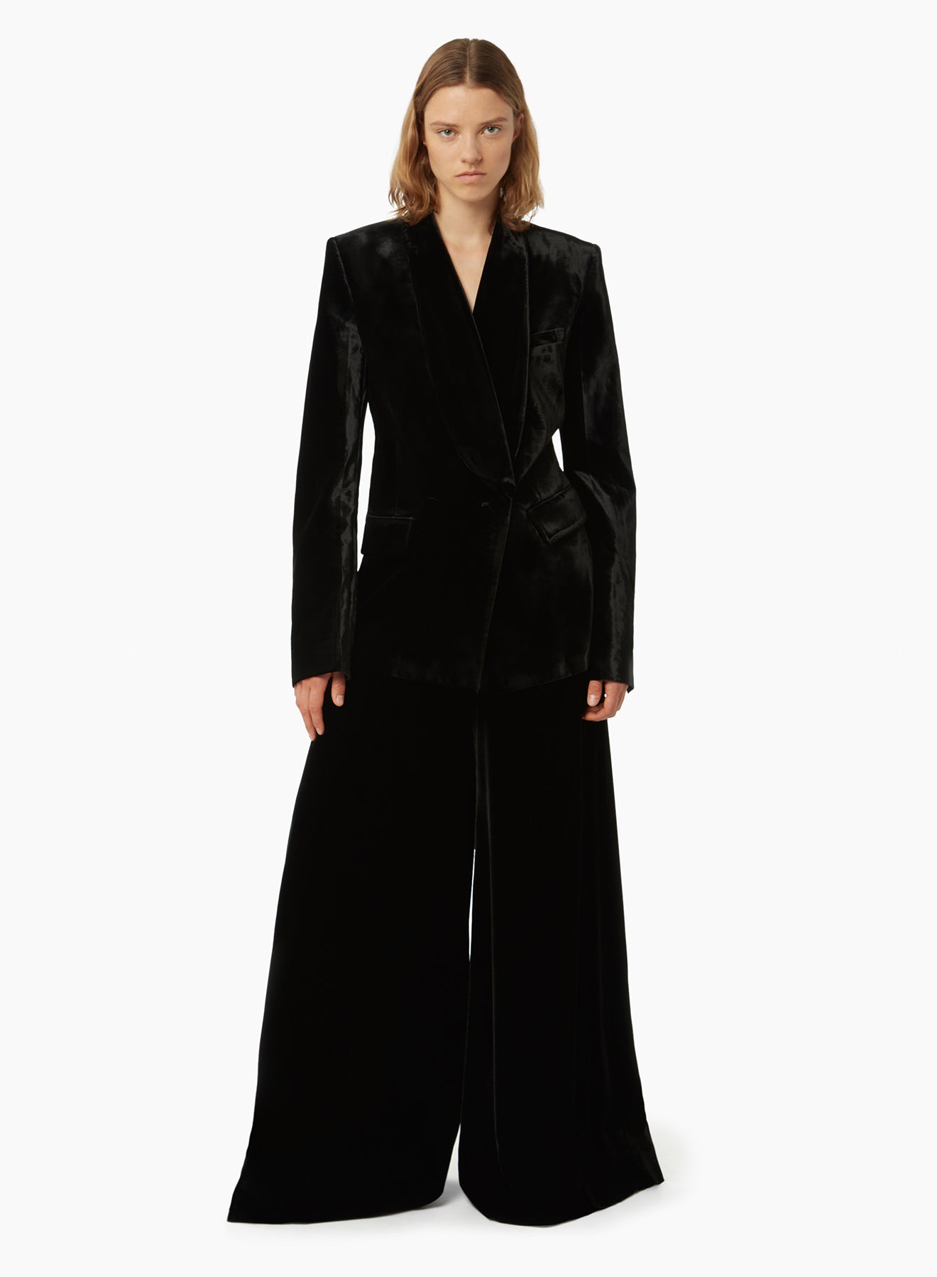 Velvet blazer in black - Nina Ricci