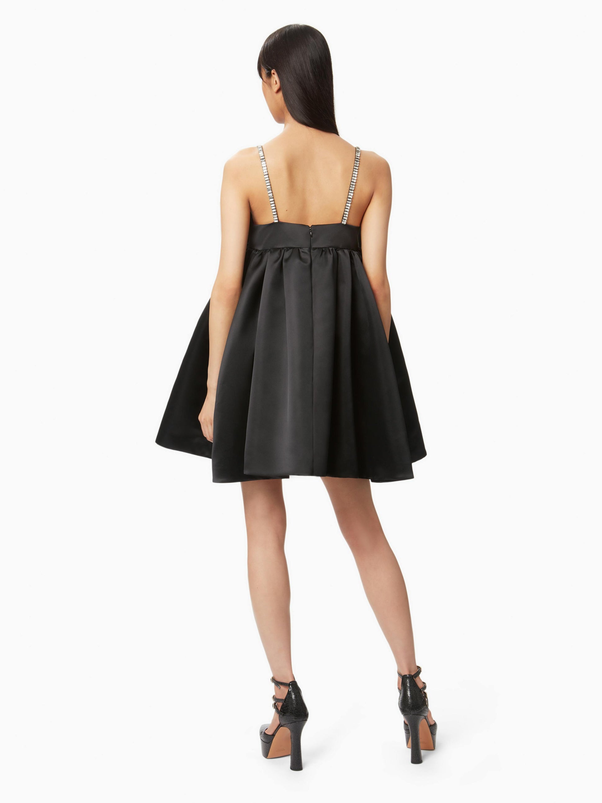 Bow front flared dress in black - Nina Ricci