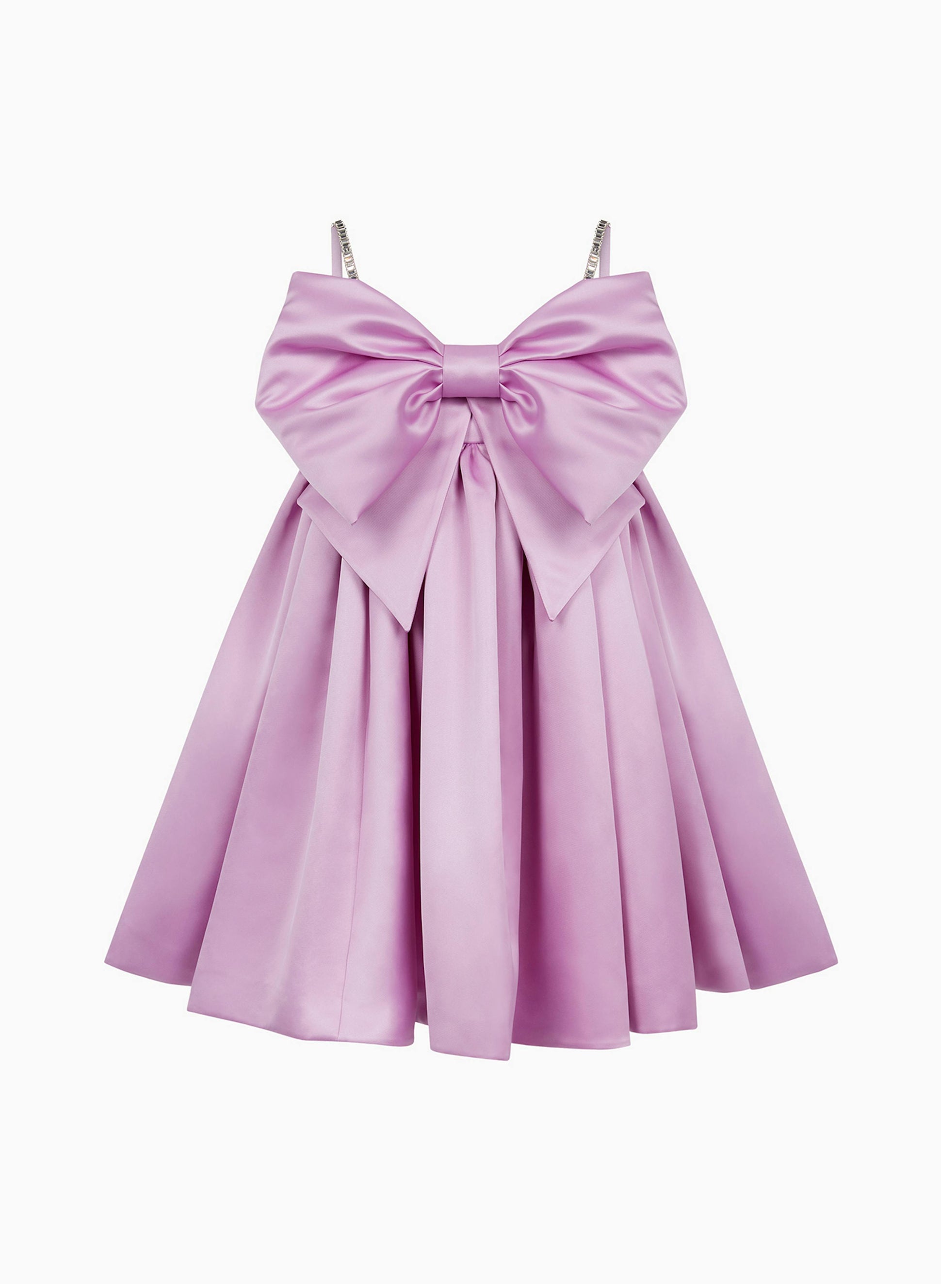 Bow front flared dress in lila - Nina Ricci