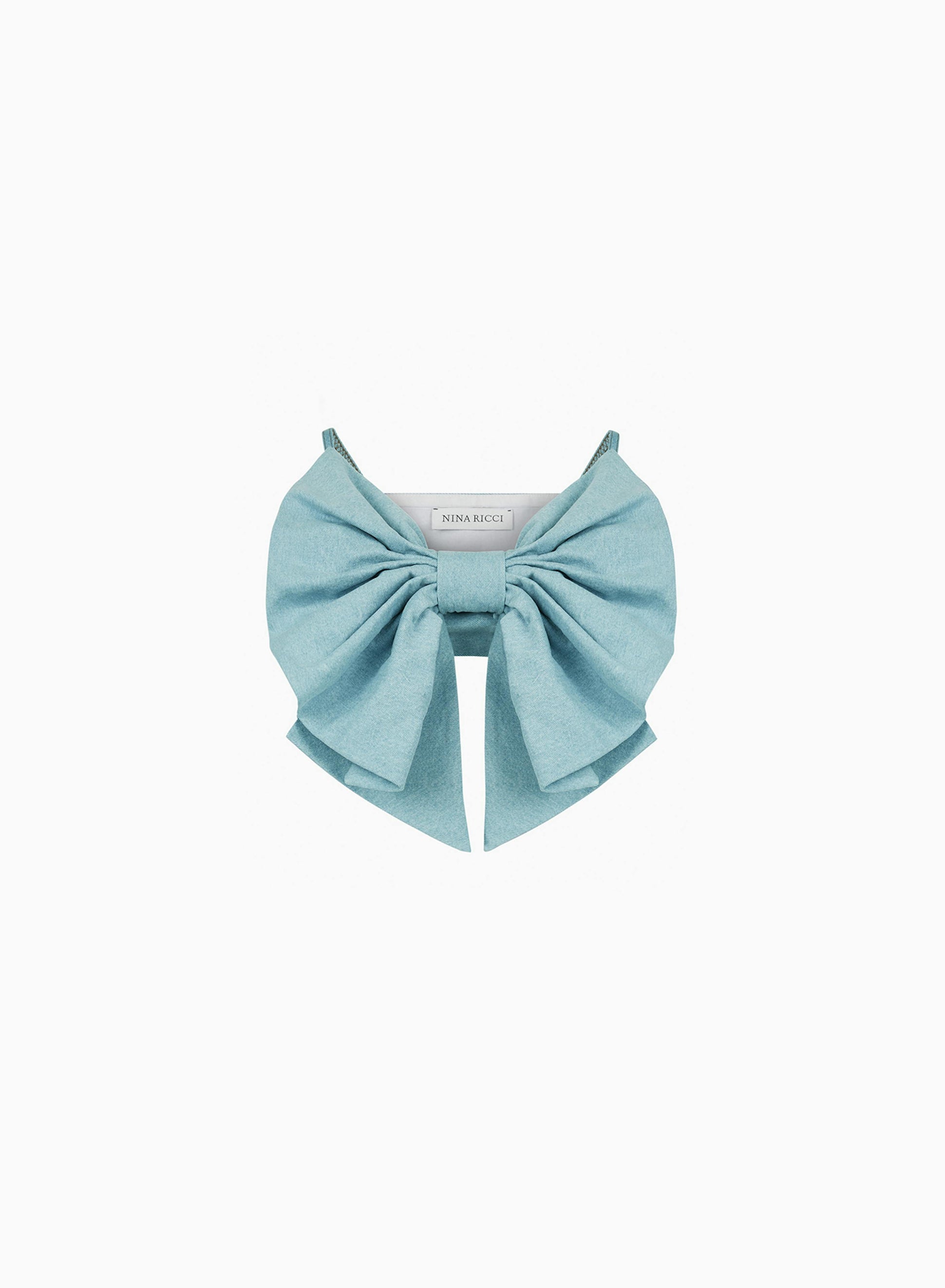 Denim bow bralette - Nina Ricci