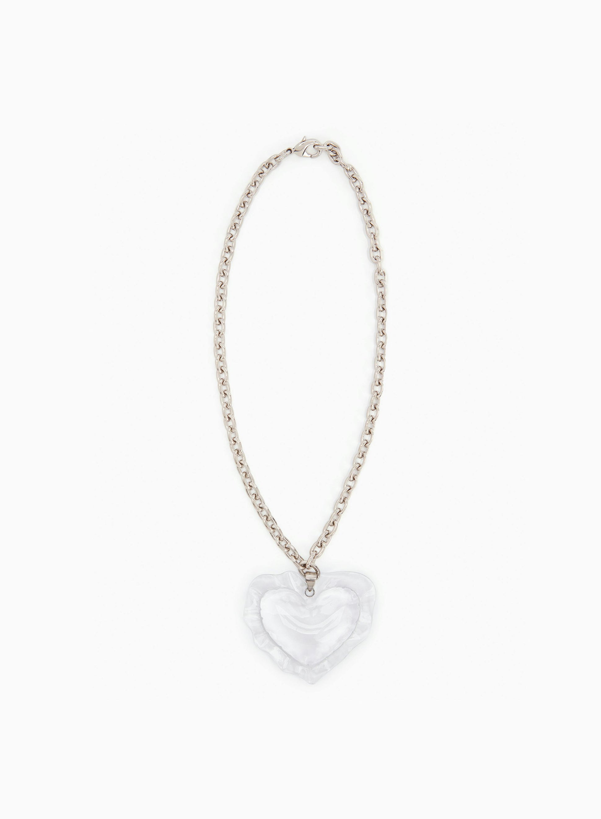 Cushion heart necklace in clear - Nina Ricci